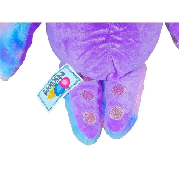 New Scoops Starfish Shaped Large Plush 24 inches, Purple Sparkles Pastel Tie Dye - Picture 3 of 5